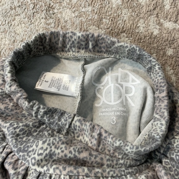 Chaser Girls leopard print ruffle skort with matching tee - Picture 6 of 8